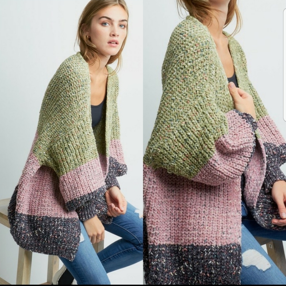 So Soft! Oversize, Color Block, Chenille C…